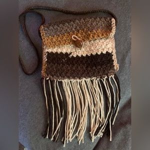 Crochet by me, boho style bag.